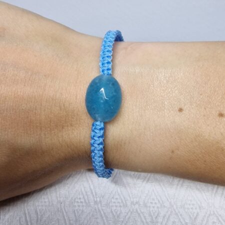 Bracciale della Fortuna con Pietra di Angelite