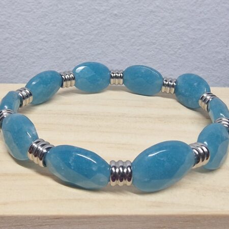 Bracciale in Angelite per Attivare le Abilità Psichiche ed Intuitive