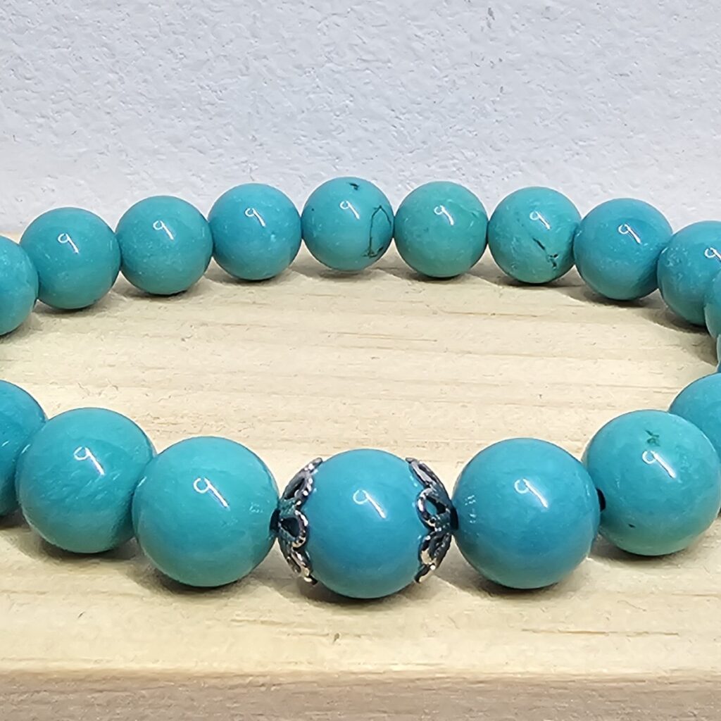 Bracciale in Turchese - per Comunicazione e Equilibrio Energetico