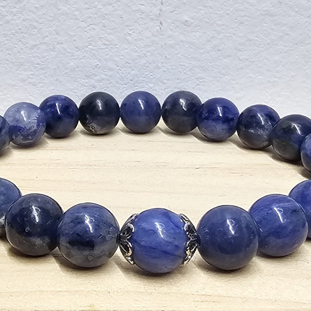 Bracciale in Sodalite - per Comunicazione & Calma Interiore