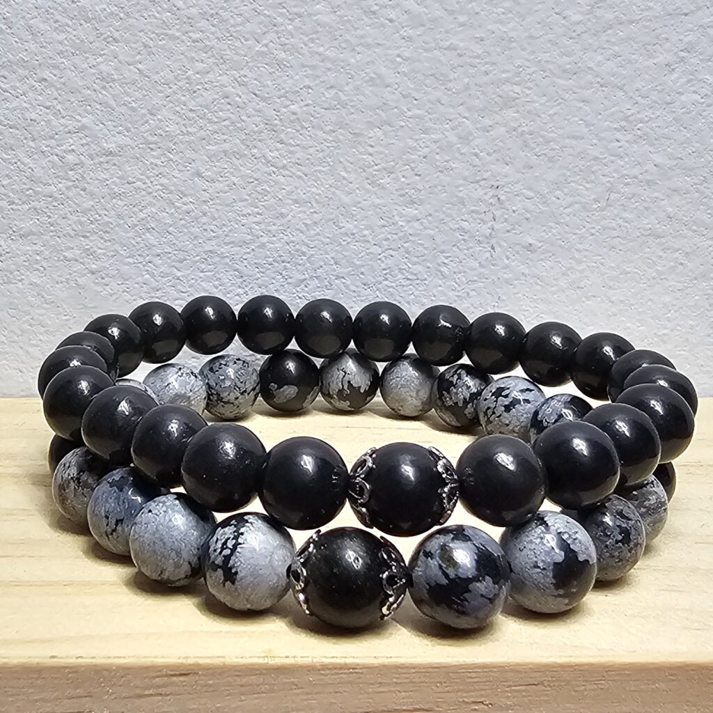 KIT PROTEZIONE - Shungite + Ossidiana Fiocco di Neve